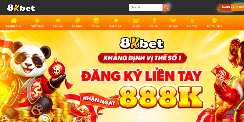 Nhà cái 8kbet sở hữu kho game phong phú
